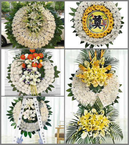 四川成都都江堰市大观镇滨江村花圈速递
